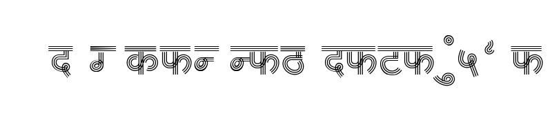 font preview of AMS Rekha 5 Regular