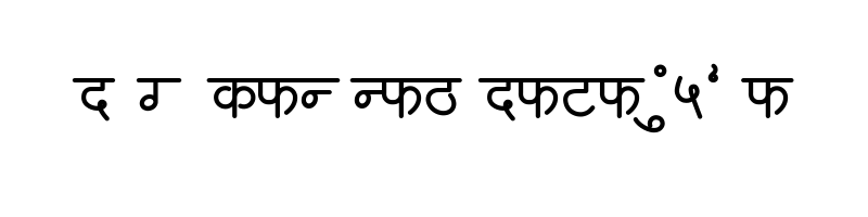 font preview of AMS Samanya Bold Regular