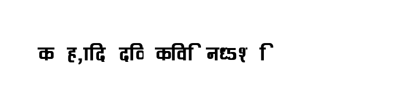 font preview of Kruti Dev 060 Bold