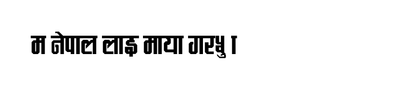 font preview of MayaBlock Regular