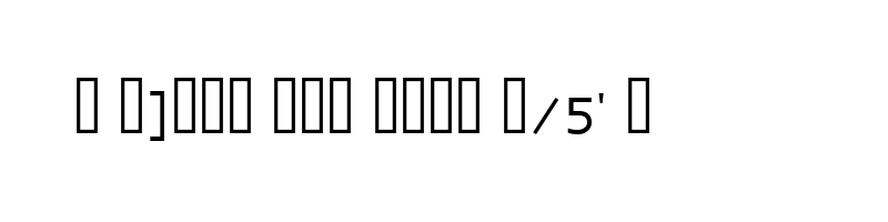 font preview of Raavi Regular