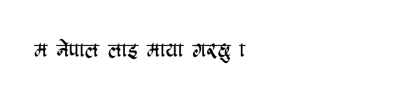 font preview of Surya Regular