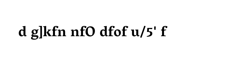 font preview of Vesper Libre Bold