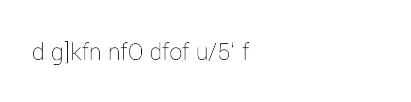 font preview of Yantramanav Thin