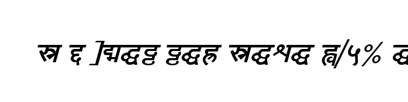 font preview of Yogeshweb Bold Italic